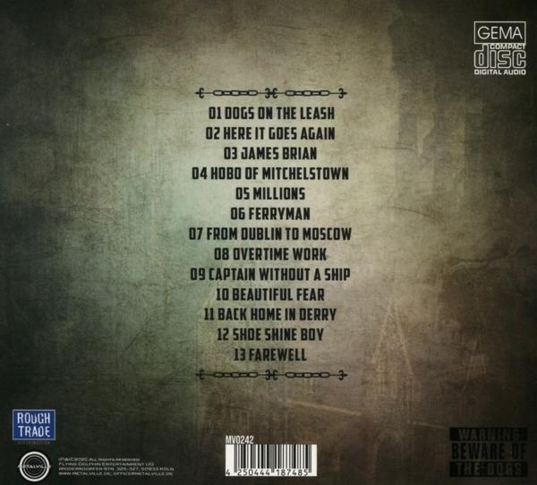 Rückseite einer Musik-CD mit Songtiteln, Künstlername und Albumdetails.