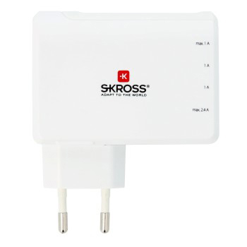 NA746 USB USB Euro Charger 4-Port Weiß Charger SKROSS
