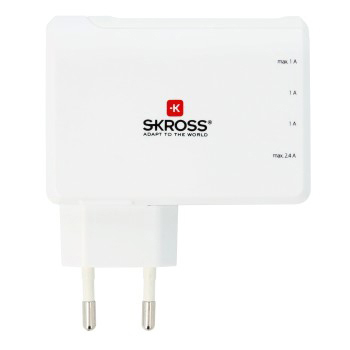 Charger USB USB 4-Port Charger SKROSS NA746 Weiß Euro