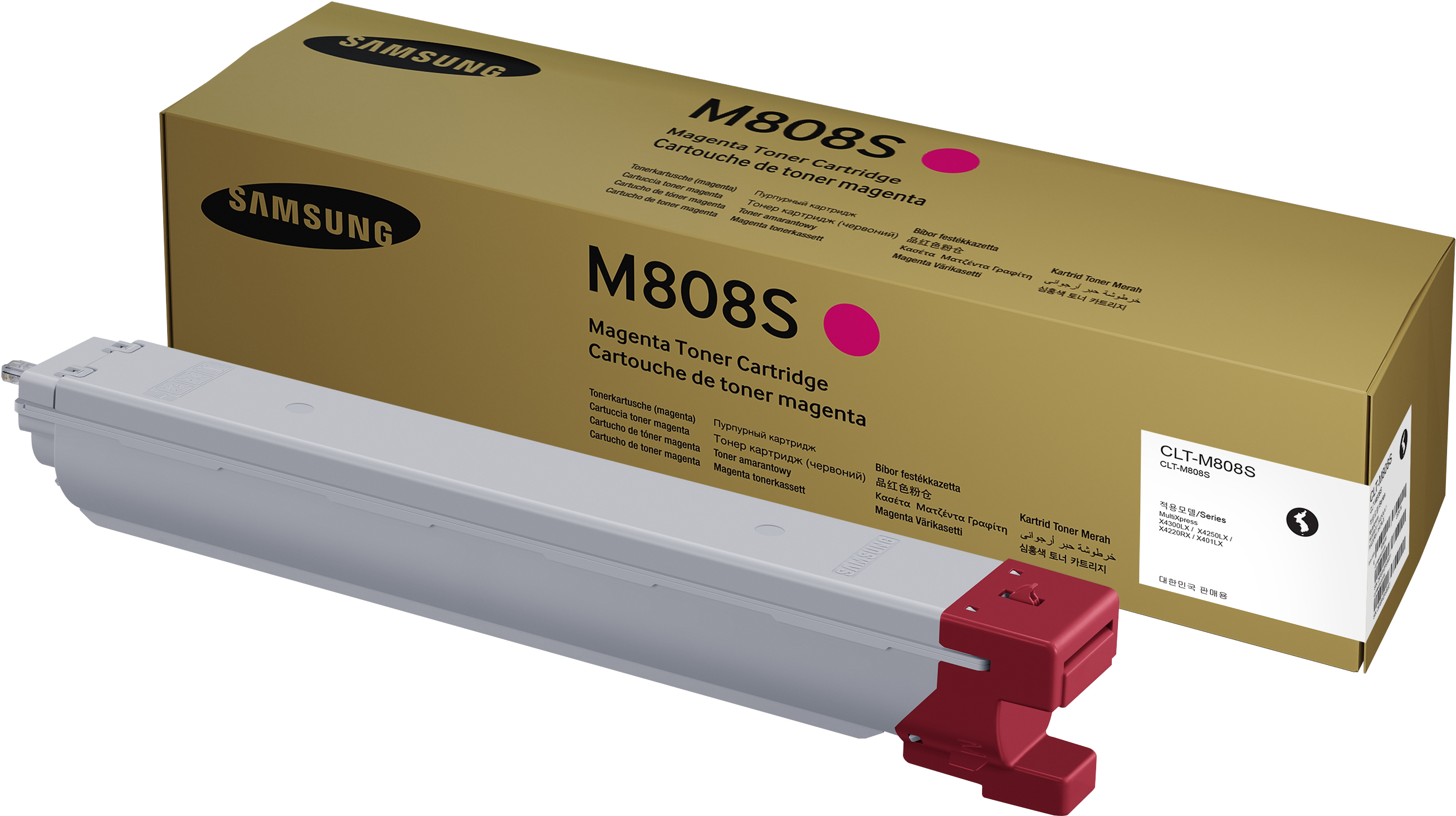 Tóner de láser - Samsung CLT-M808S, 20000 páginas, Magenta
