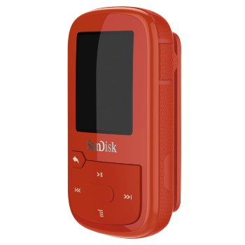 SANDISK Clip Sport Plus Mp3-Player (16 GB, Rot)