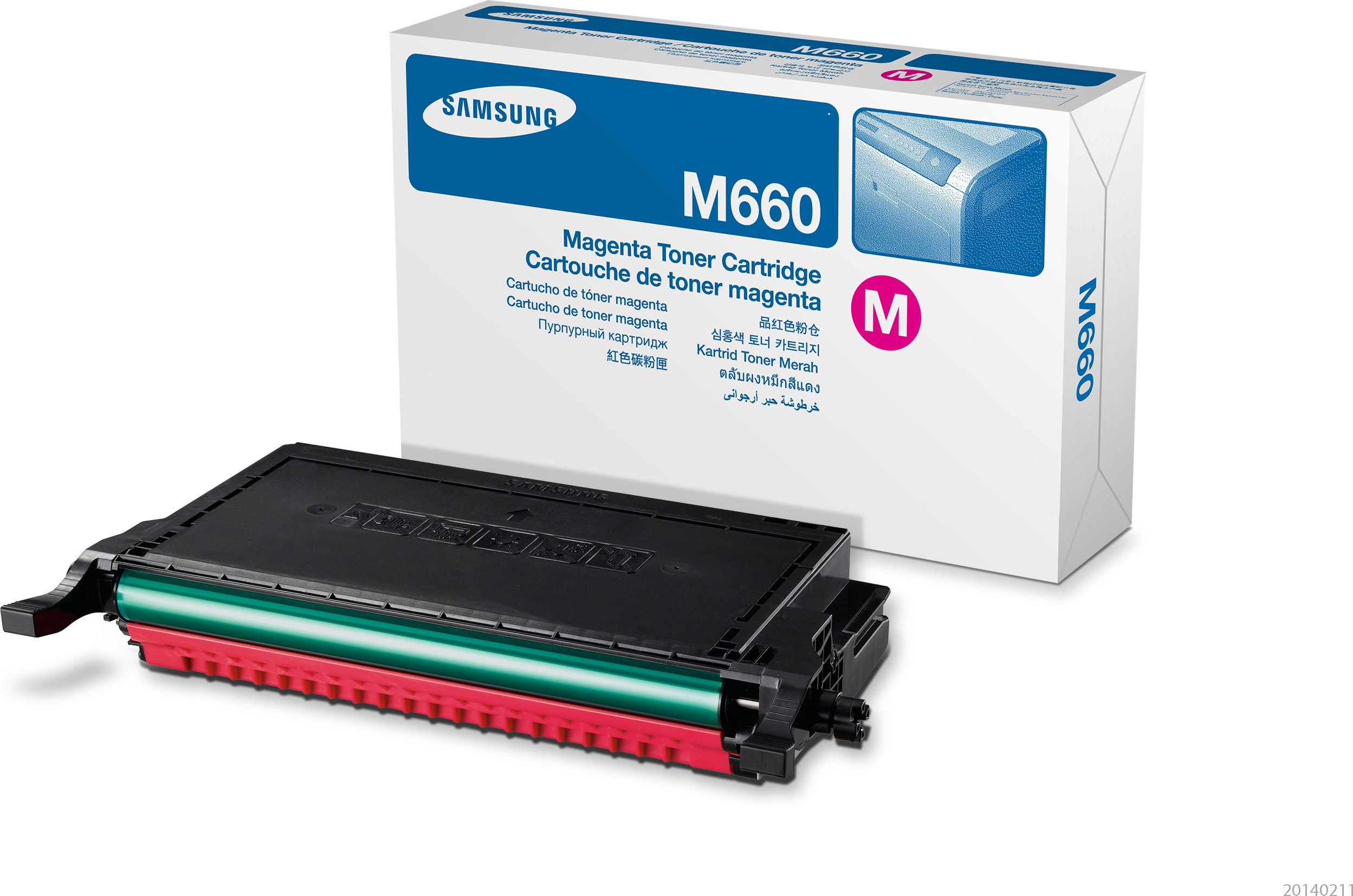 Tóner - Samsung CLP-M660B, 2000 Páginas, Magenta