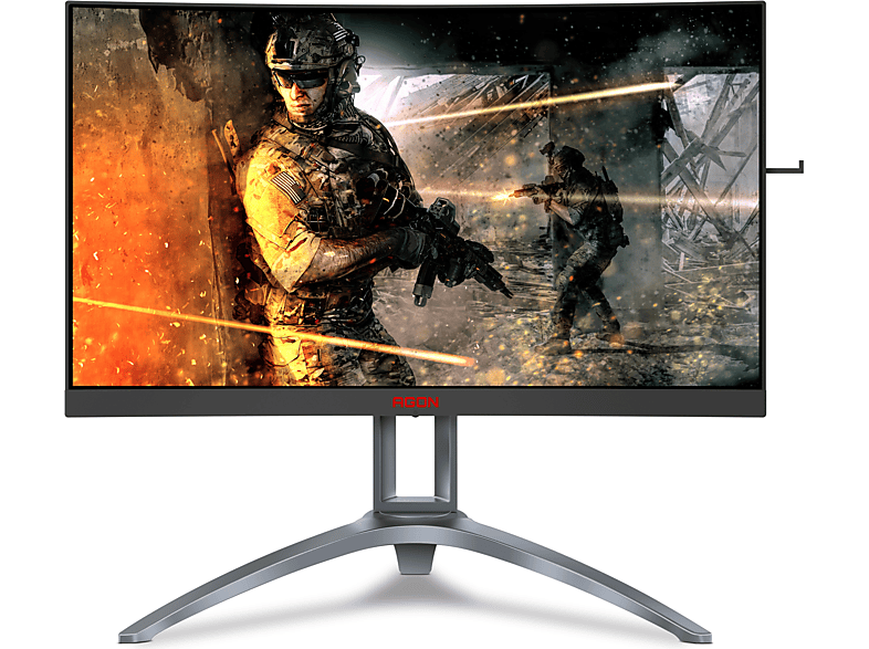 Monitor Gaming Aoc ag273qcx 27 qhd 2k 4 ms freesync flickerfree lowblue mode hdmi negro pantalla para pc curvo de uhd resolución 2560 1440 pixels 144 hz 1ms 2 altavoces vesa vga displayport usb led 144hz con 686 cm p2219h 1 2.0 1.2 3.0