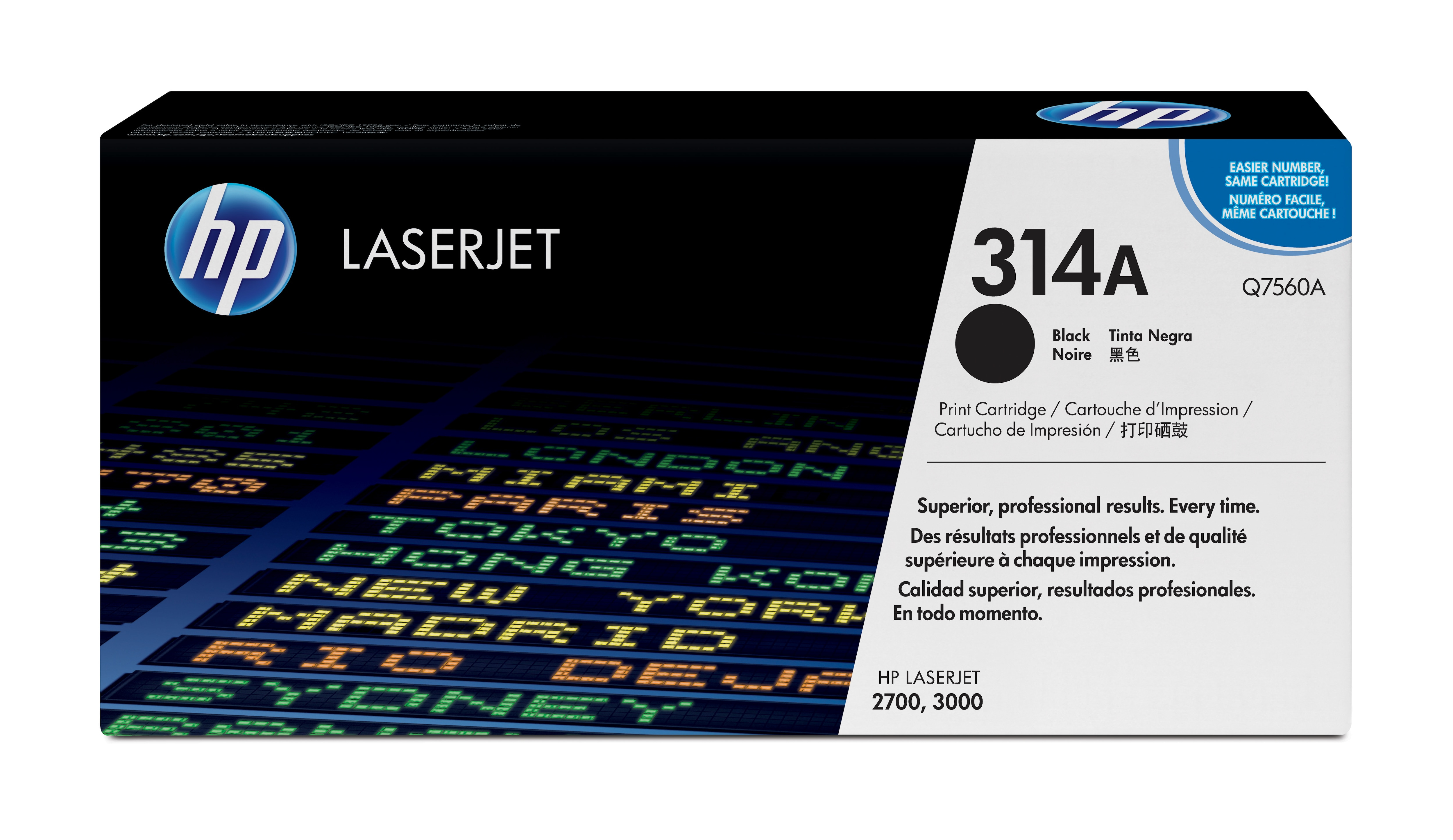 Tóner - HP 314A LaserJet, Negro, Q7560A