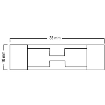Eine einfache Illustration eines rechteckigen Rahmens mit einem H-förmigen Ausschnitt in der Mitte.
