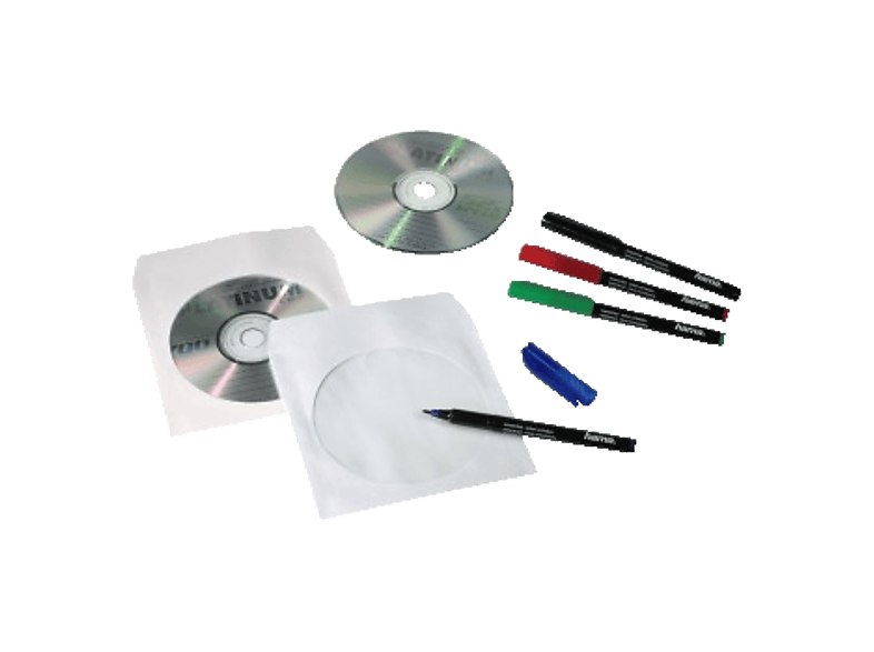 HAMA CD- / DVD-Papierhüllen, 50er-Pack, Weiß — Foto 2 von 2