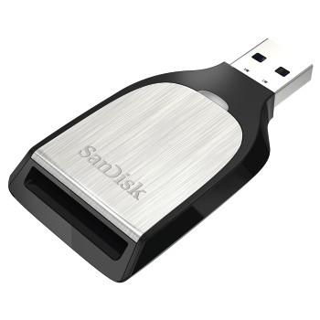SANDISK UHS I/II, Kartenleser, Schwarz