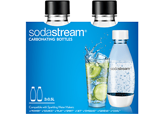 SODASTREAM Fuse Duo PET-flaska 2 x 0,5 L - Svart