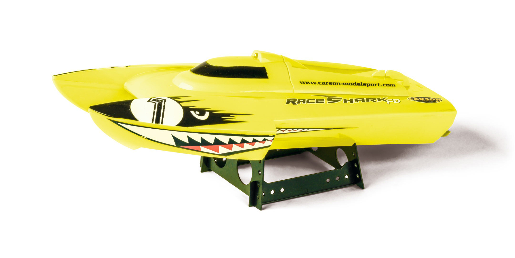 CARSON Race Shark FD Rennkatamaran Modell, RTR Gelb 100% 2.4G
