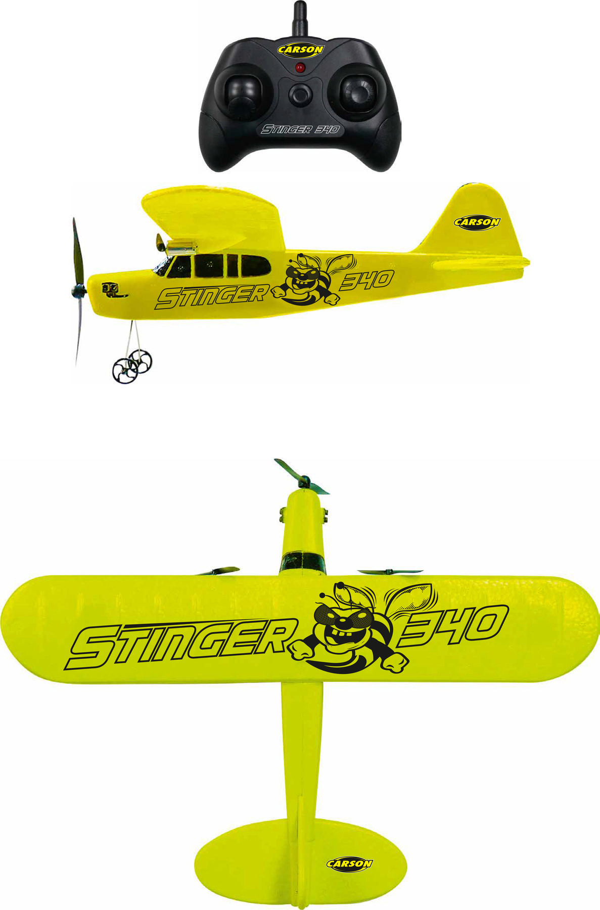 CARSON Stinger 340 2.4G 100% RTF Spielzeugmodellflugzeug, Gelb