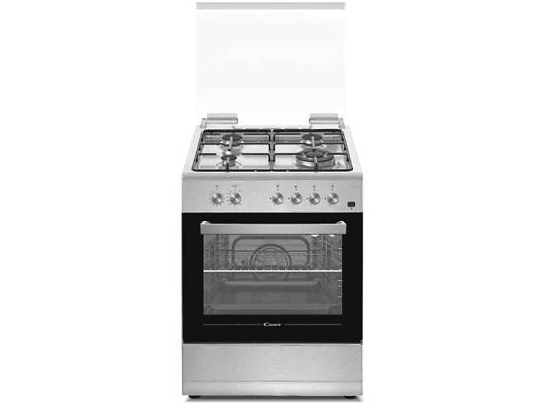 Cocina - Candy CGG655SI/E, Gas, 4 zonas, A+, Inox