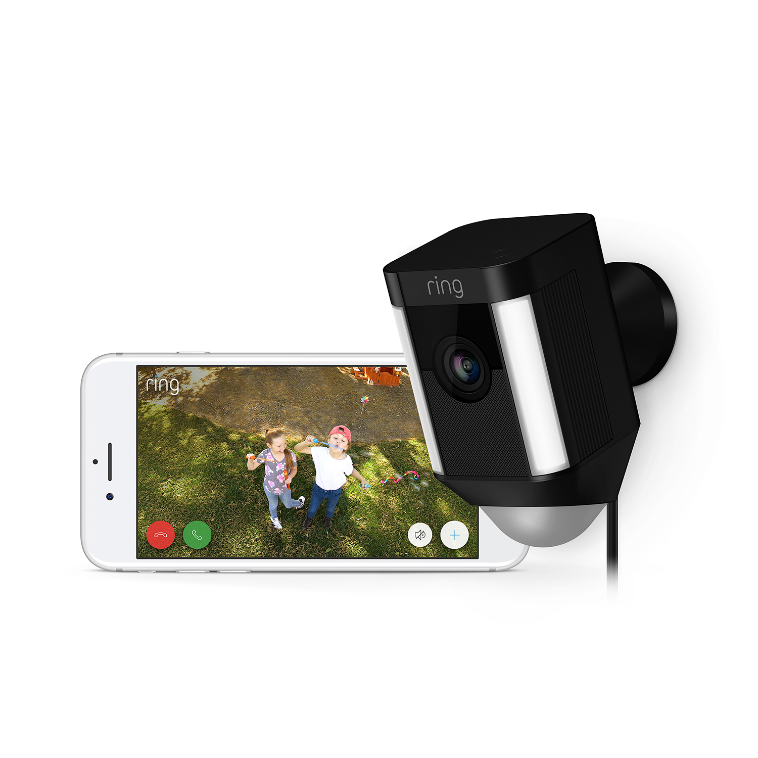 RING Spotlight Cam Bedraad Zwart