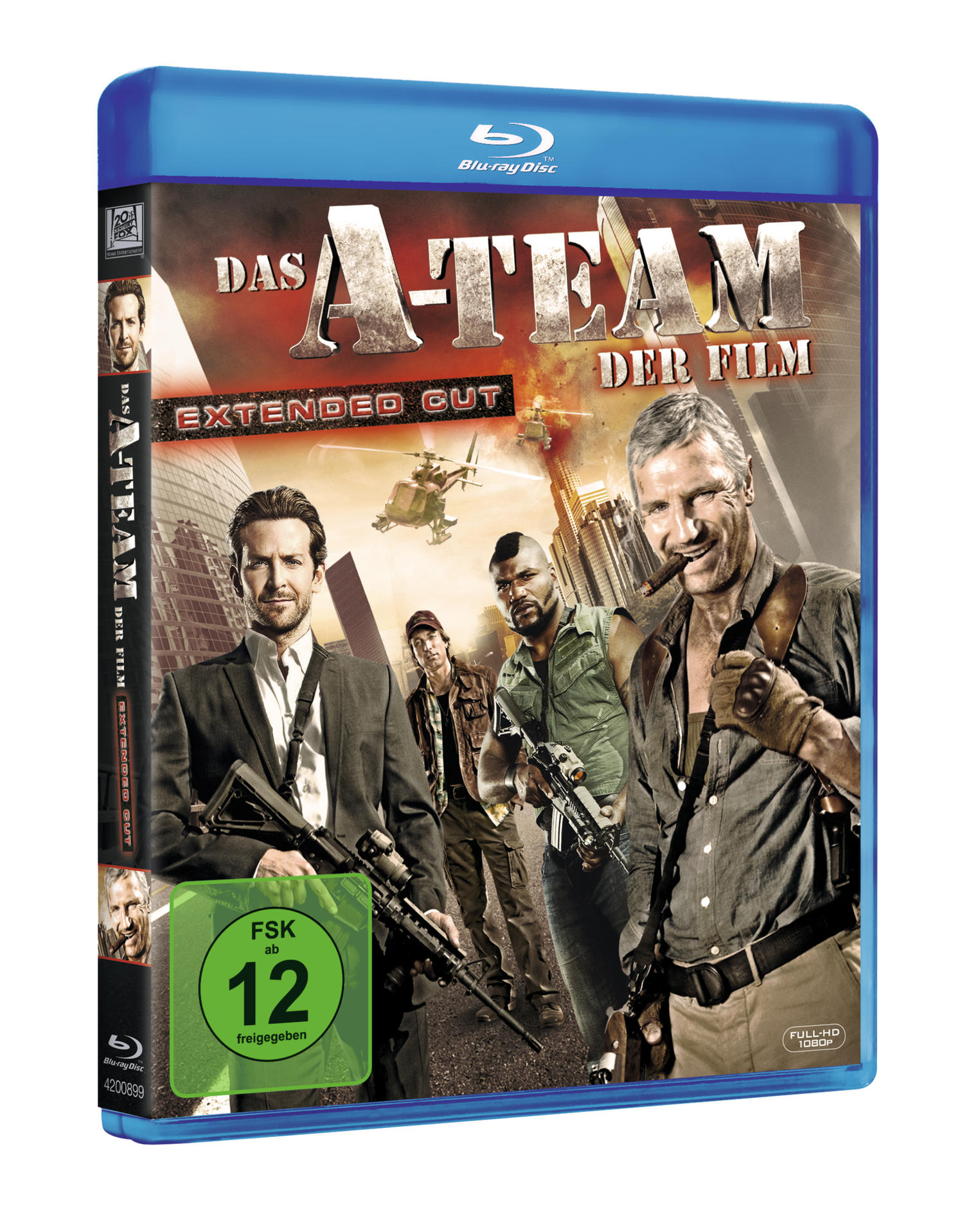 Eine blaue Blu-ray-Hülle mit einem Filmplakat darauf.
