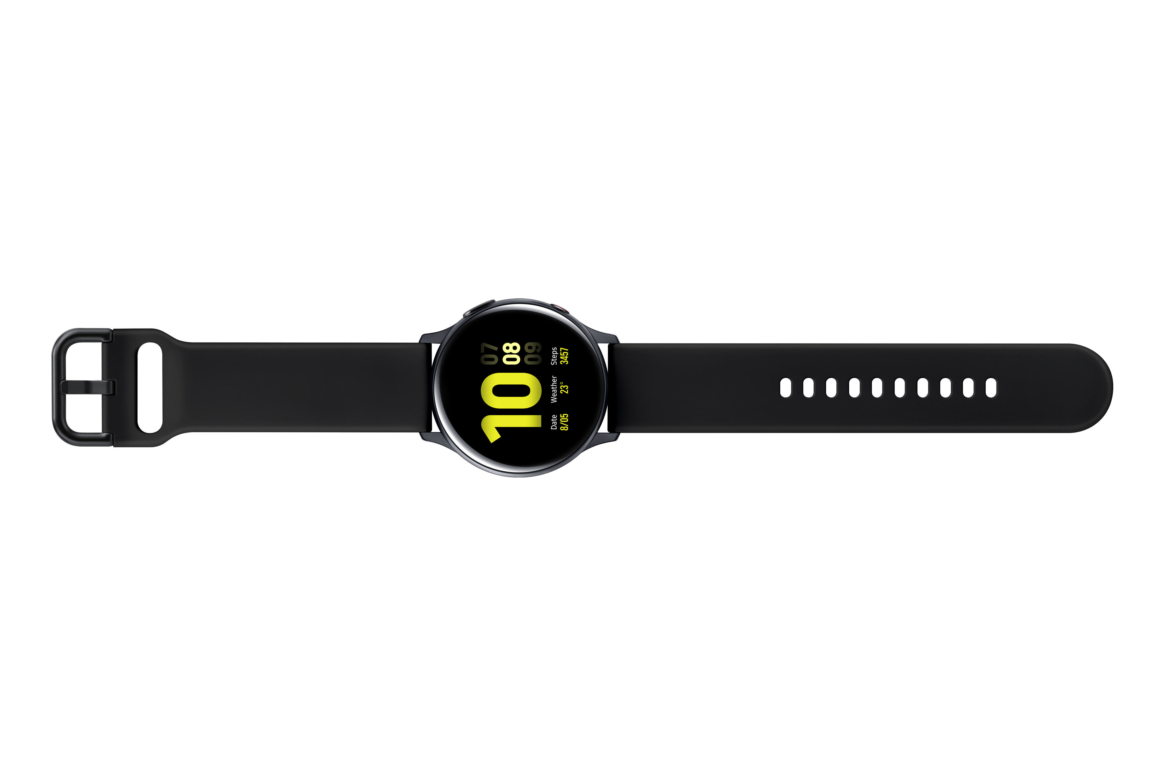 SAMSUNG Galaxy Watch Active2 40 mm LTE Smartwatch Aluminium Fluorkautschuk-Armband, S/M, Aqua Black 