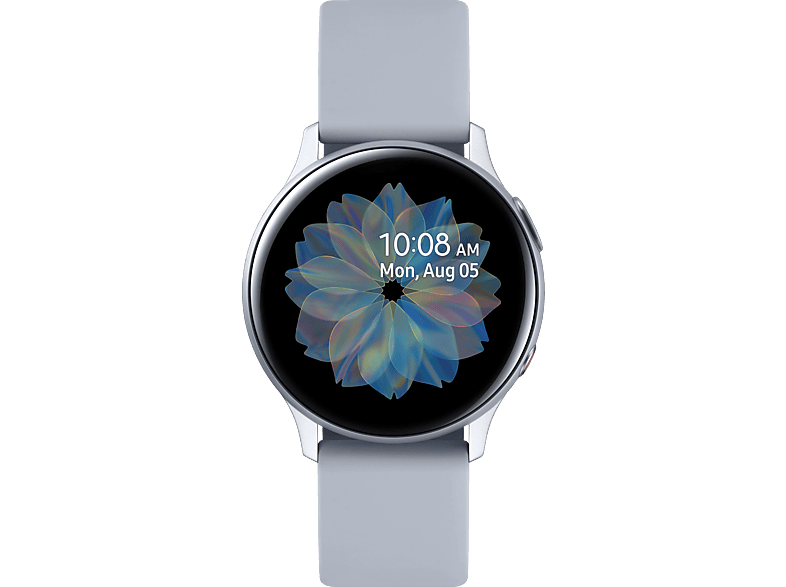 SAMSUNG Galaxy 40 Cloud mm LTE Aluminium Active2 S/M, Silver Fluorkautschuk-Armband, Watch Smartwatch