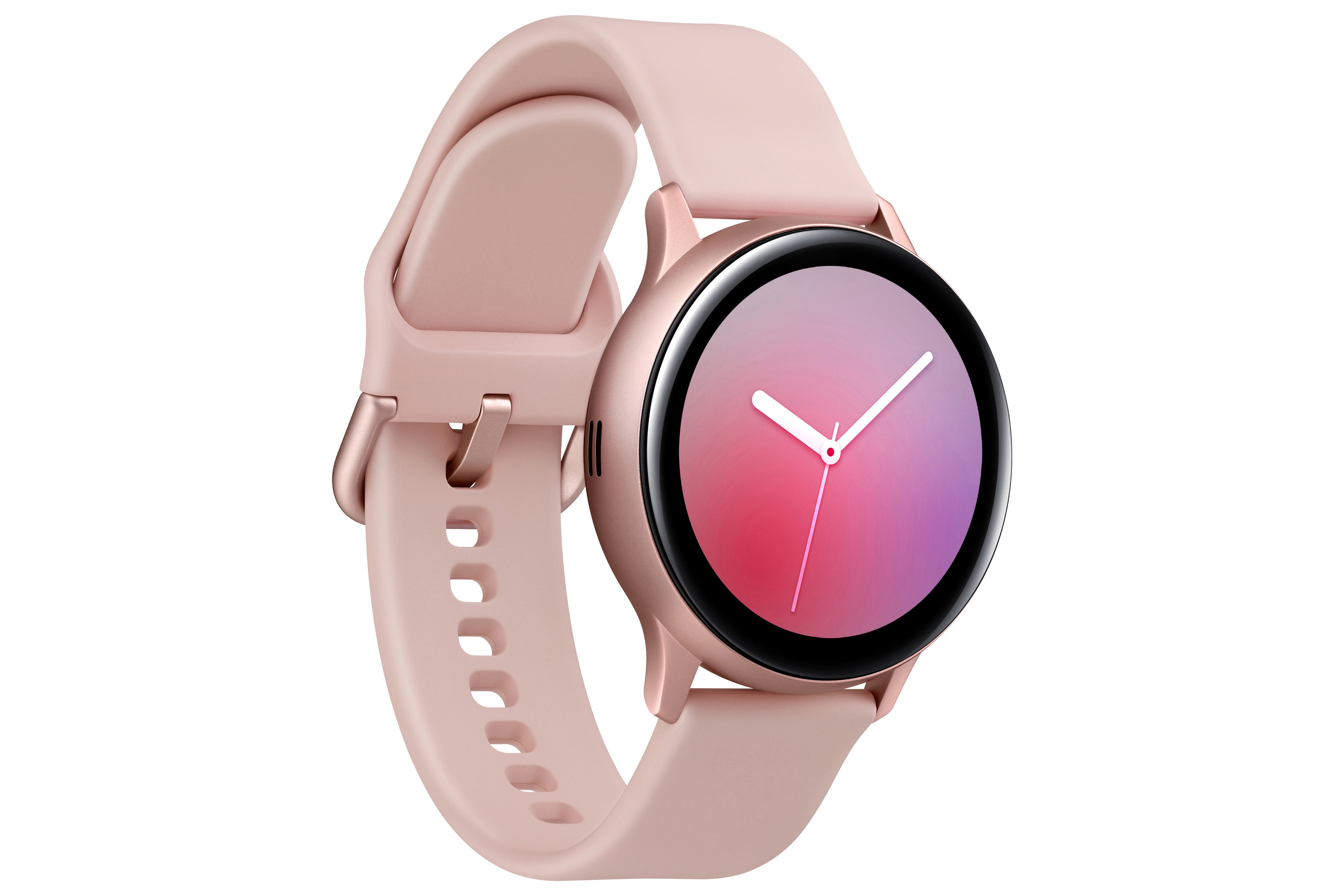SAMSUNG Galaxy Watch Active2 40 mm LTE Smartwatch Aluminium Fluorkautschuk-Armband, S/M, Pink Gold
