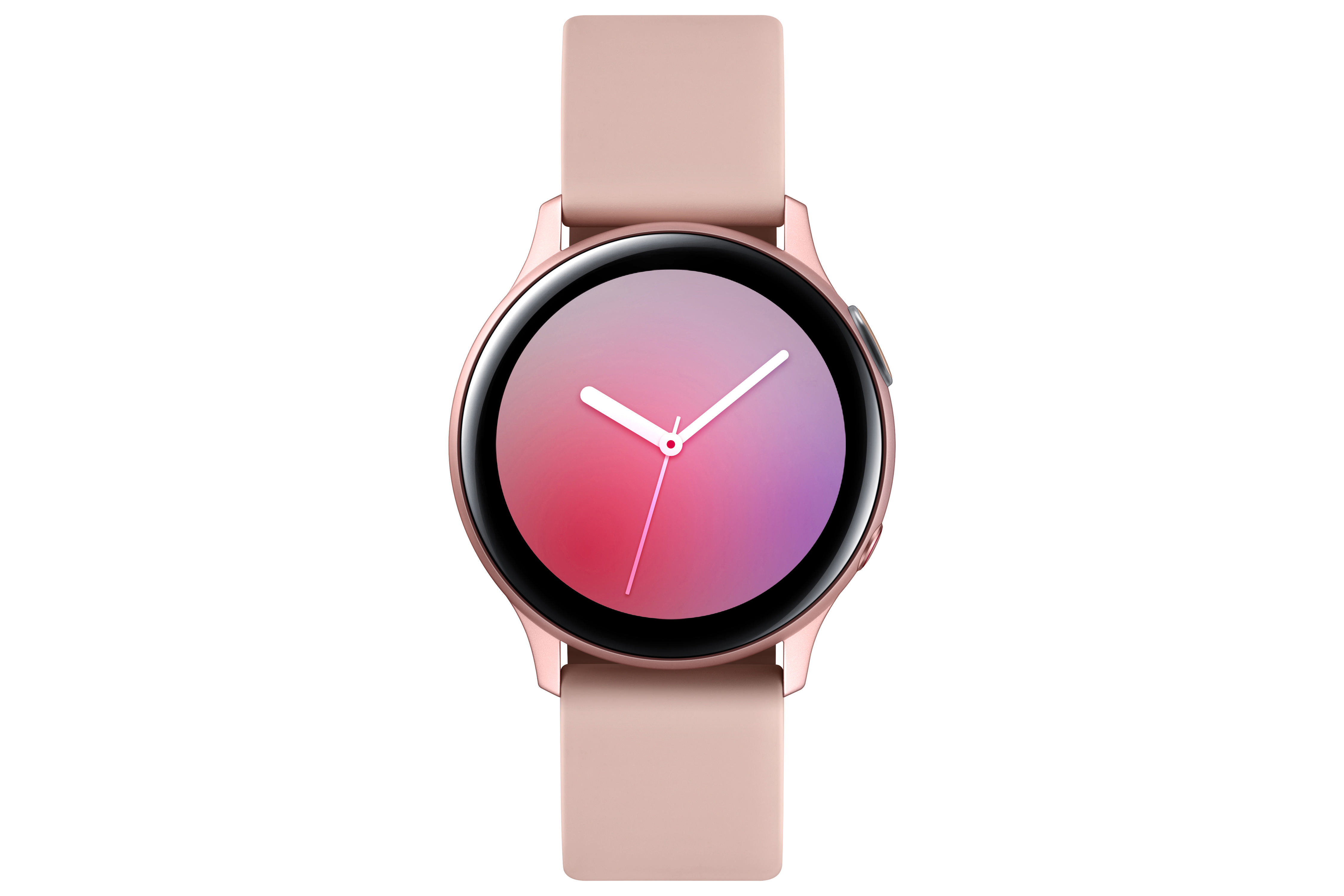 SAMSUNG Galaxy Watch Active2 40 mm LTE Smartwatch Aluminium Fluorkautschuk-Armband, S/M, Pink Gold