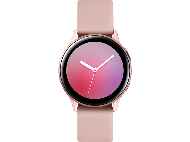 SAMSUNG Galaxy Watch Active2 40 mm LTE Smartwatch Aluminium Fluorkautschuk-Armband, S/M, Pink Gold
