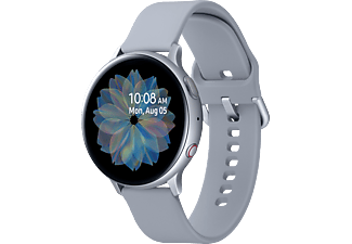 Smartwatch SAMSUNG Galaxy Watch Active2 44 mm LTE Smartwatch Aluminium  Fluorkautschuk-Armband, M/L, Cloud Silver | MediaMarkt