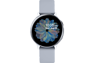SAMSUNG Galaxy Watch Active2 44 mm LTE Smartwatch Aluminium Fluorkautschuk-Armband, M/L, Cloud Silver