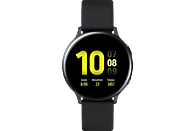SAMSUNG Galaxy Watch Active2 44 mm LTE Smartwatch Aluminium Fluorkautschuk-Armband, M/L, Aqua Black