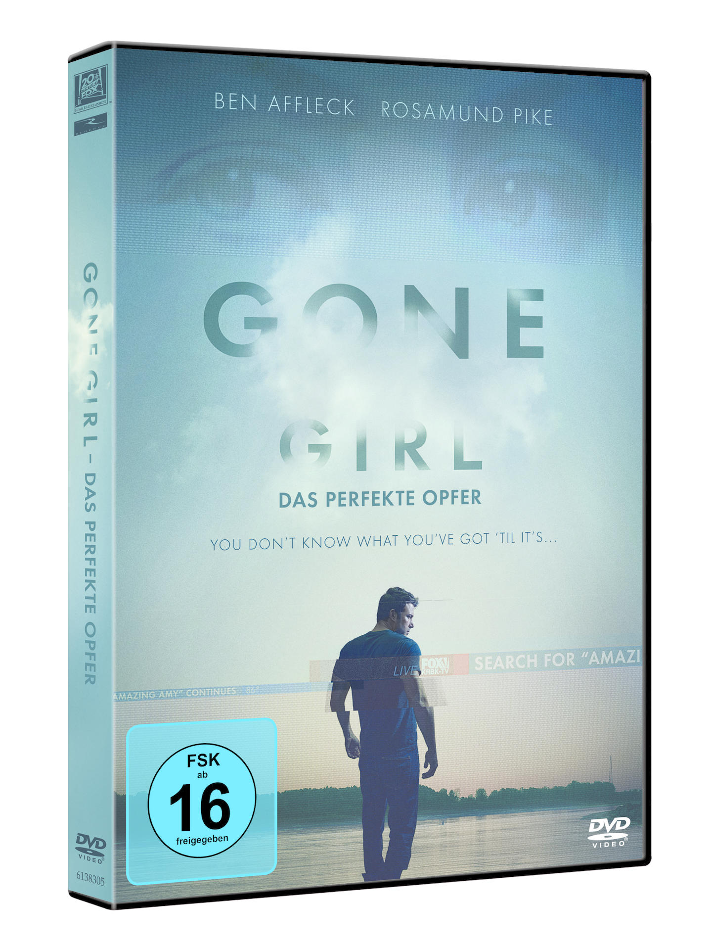 DVD-Hülle mit dem Titel 'Gone Girl' und Ben Affleck.