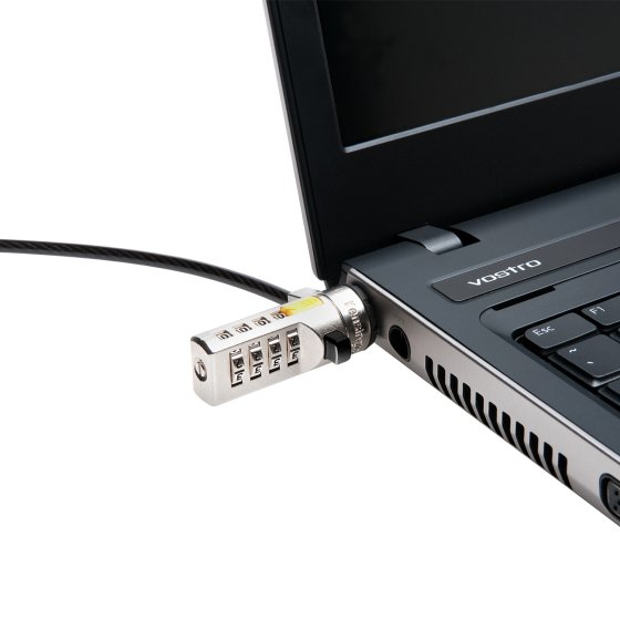 Kensington Pack de 25 candados de combinación seriados para portátil: plateado cable antirrobo