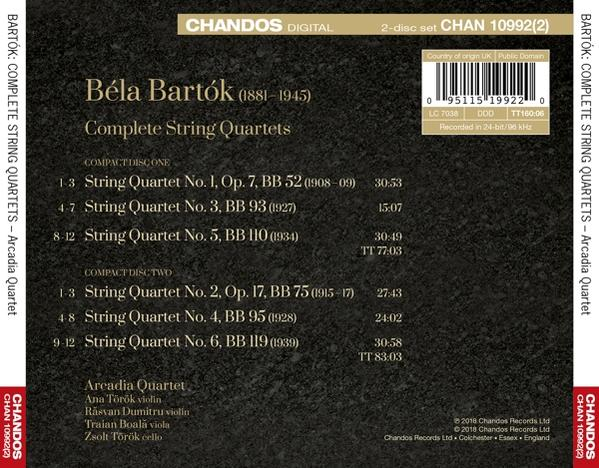 Arcadia String Quartet - Die Streichquartette  - (CD)