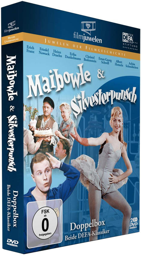 DVD-Box-Set: 'Maibowle & Silvesterpunsch', mit Schauspielern auf dem Cover.