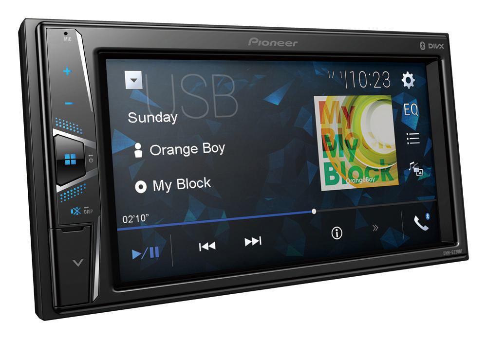 PIONEER DMH-G220BT Monireceiver 2 DIN (Doppel-DIN), 50 Watt