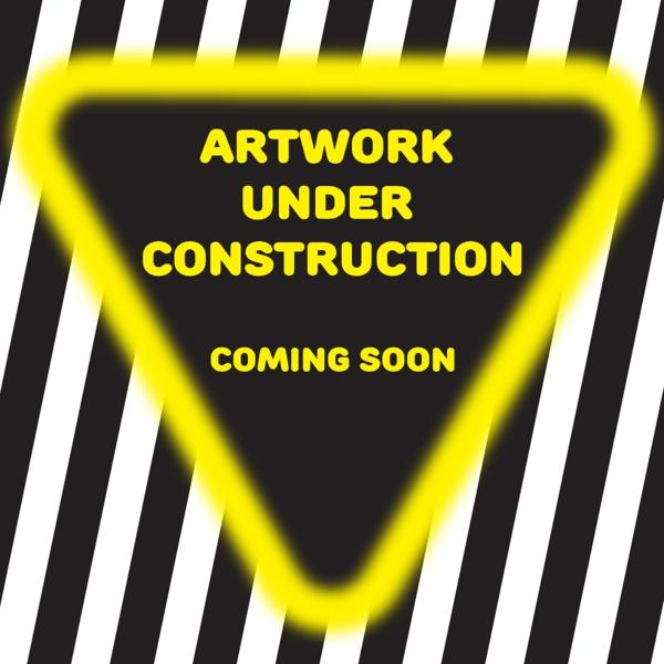 Schwarz-weiße Grafik mit einem gelben Warndreieck und dem Text 'Artwork Under Construction'.