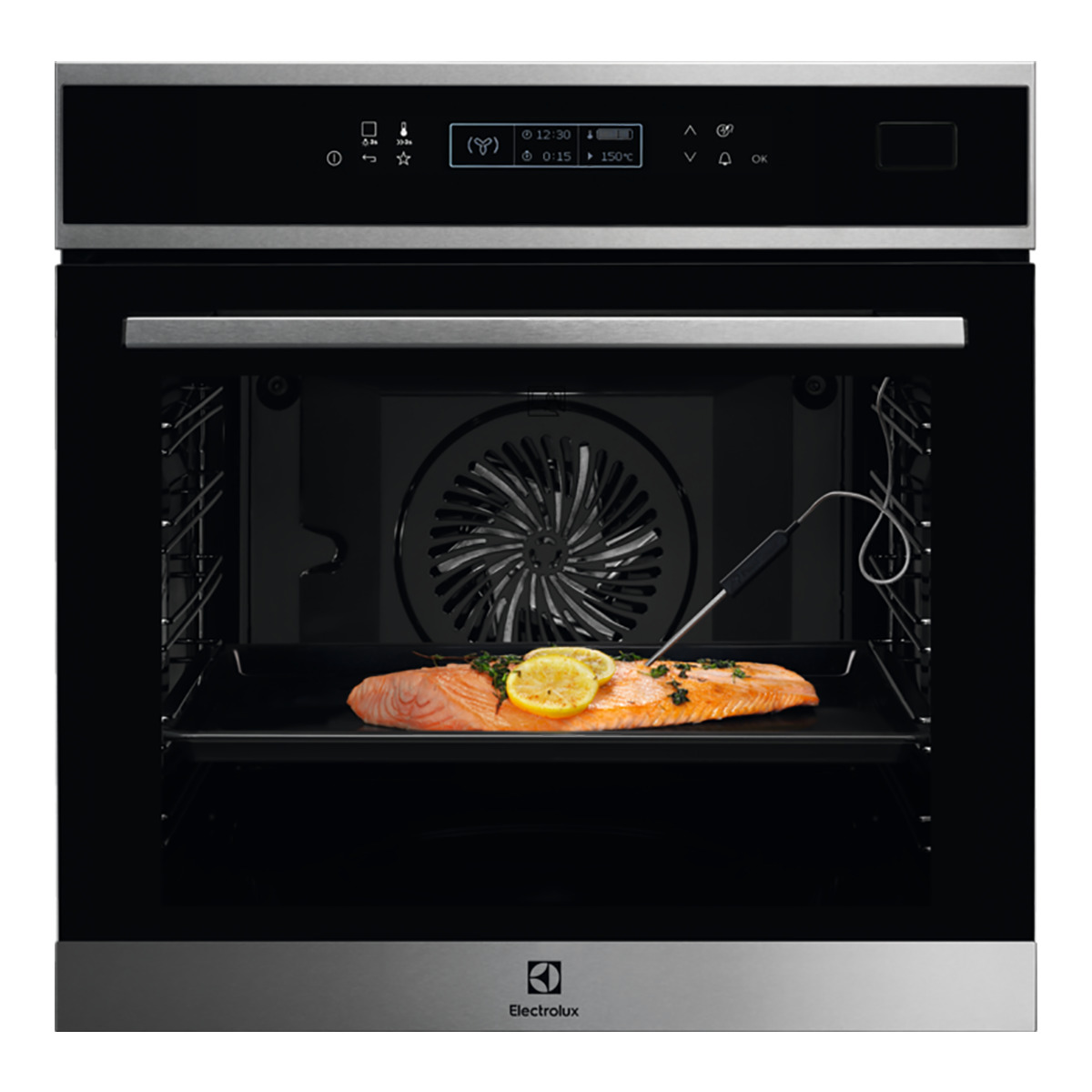 Horno - Electrolux EOB8S31X, 70 l, 3500 W, Integrable, Limpieza por agua, Inox