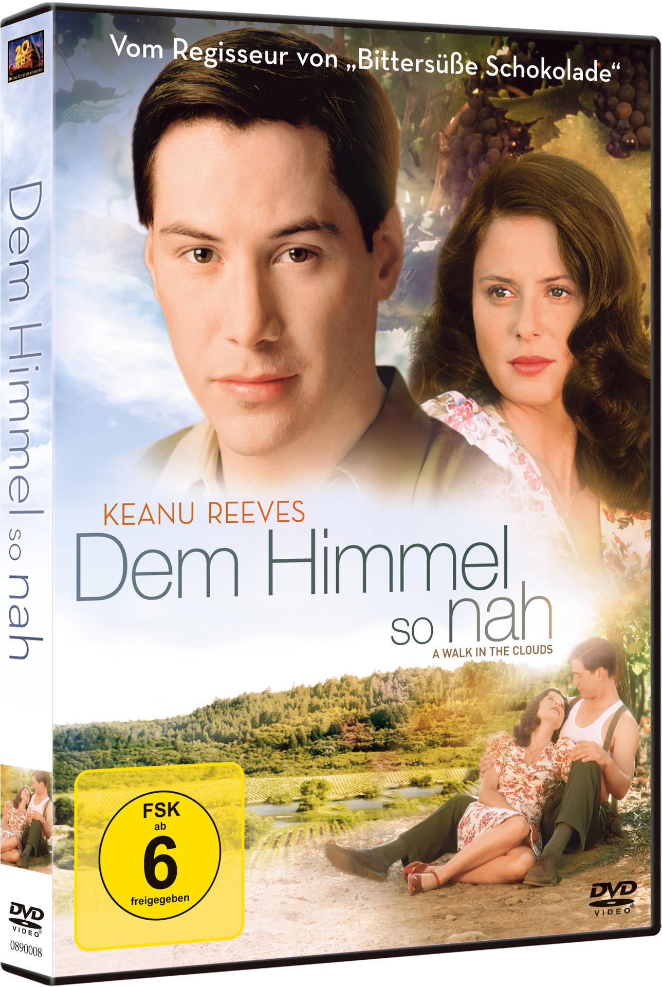 Filmplakat: Keanu Reeves und Frau in einem Weinberg, Titel auf Deutsch.