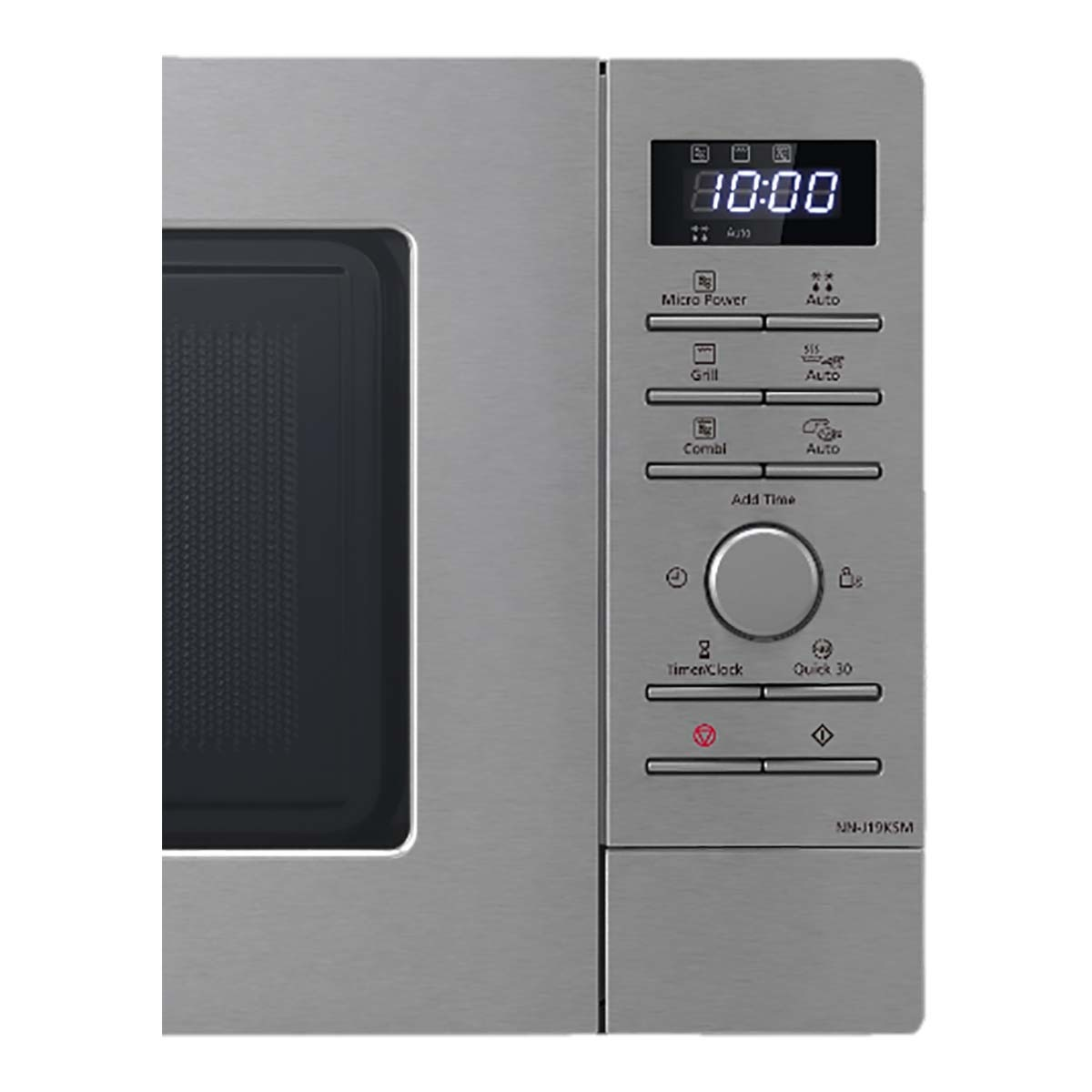 Microondas - Panasonic NNJ19KSMEPG, Microondas 800 W, 20 l, 5 Potencias, Grill, Libre Instalación, Inox