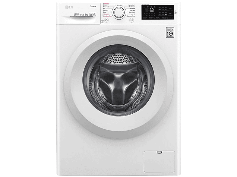 Lavadora carga frontal - LG F4J5VY3W, 9 kg, 1400 rpm, 14 programas, A+++ -20%, Blanco