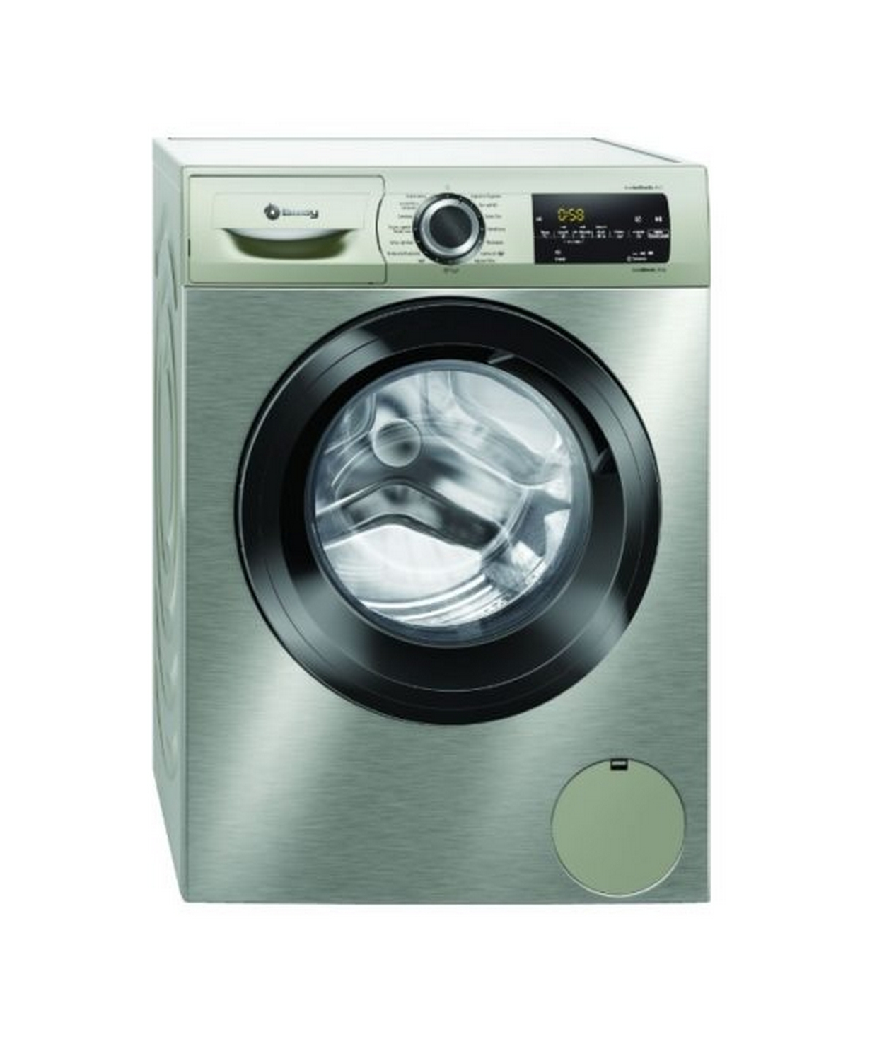 Lavadora carga frontal - Balay 3TS994X, 9 kg, 1400 rpm, Programable, 10 Programas, AquaControl, Inox