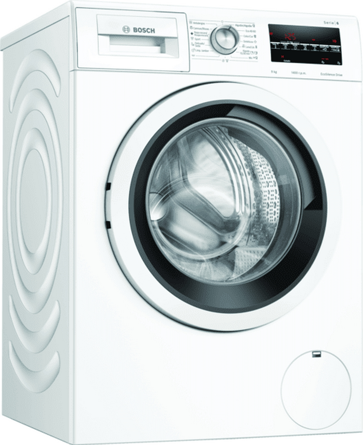 Lavadora carga frontal - Bosch WAU28T40ES, 9 kg, 1400 rpm, 10 Programas, ActiveWater, EcoSilence, Blanco