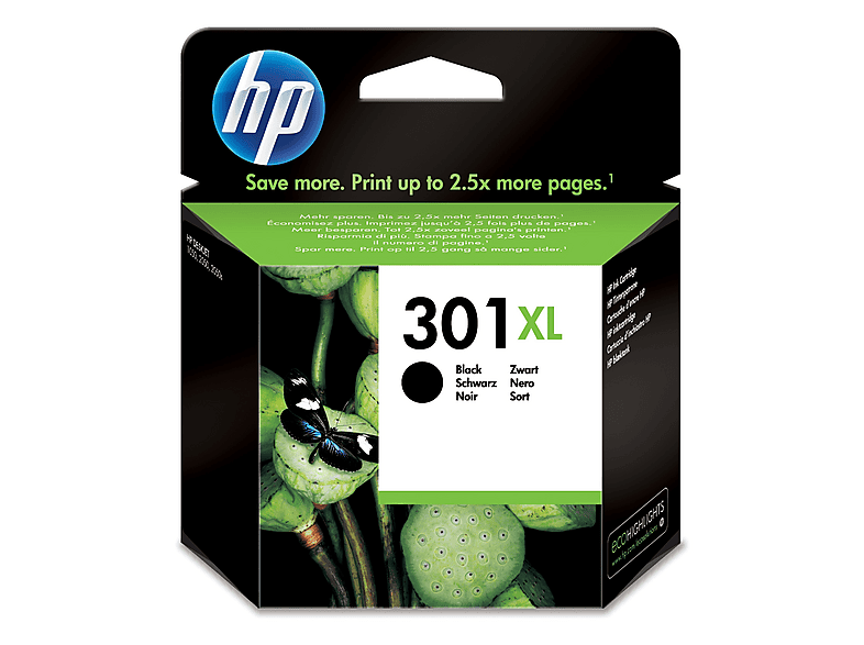 Cartouche d'encre noire HP 301XL