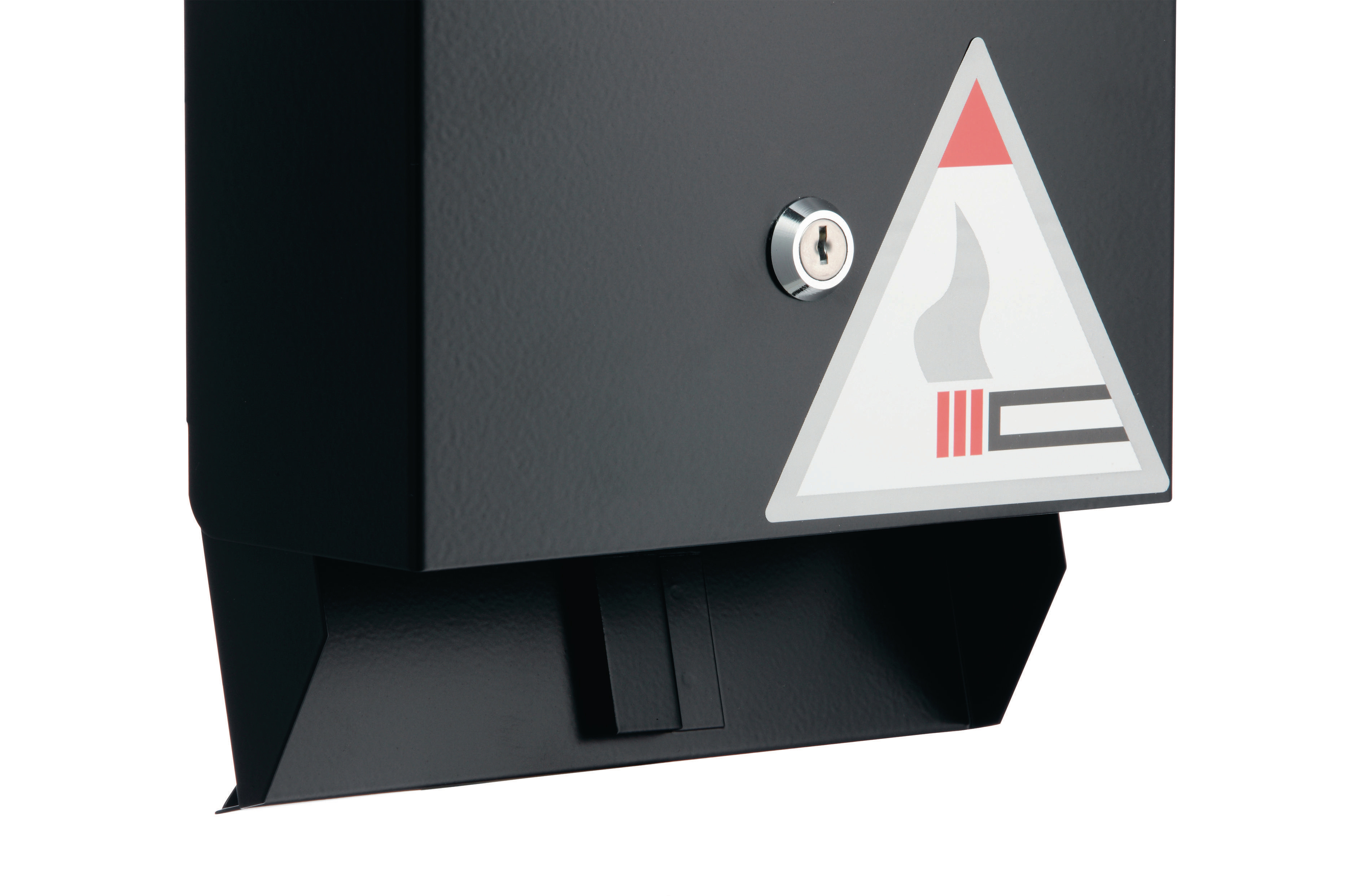DURABLE Metall 2.5 Wandascher, Schwarz