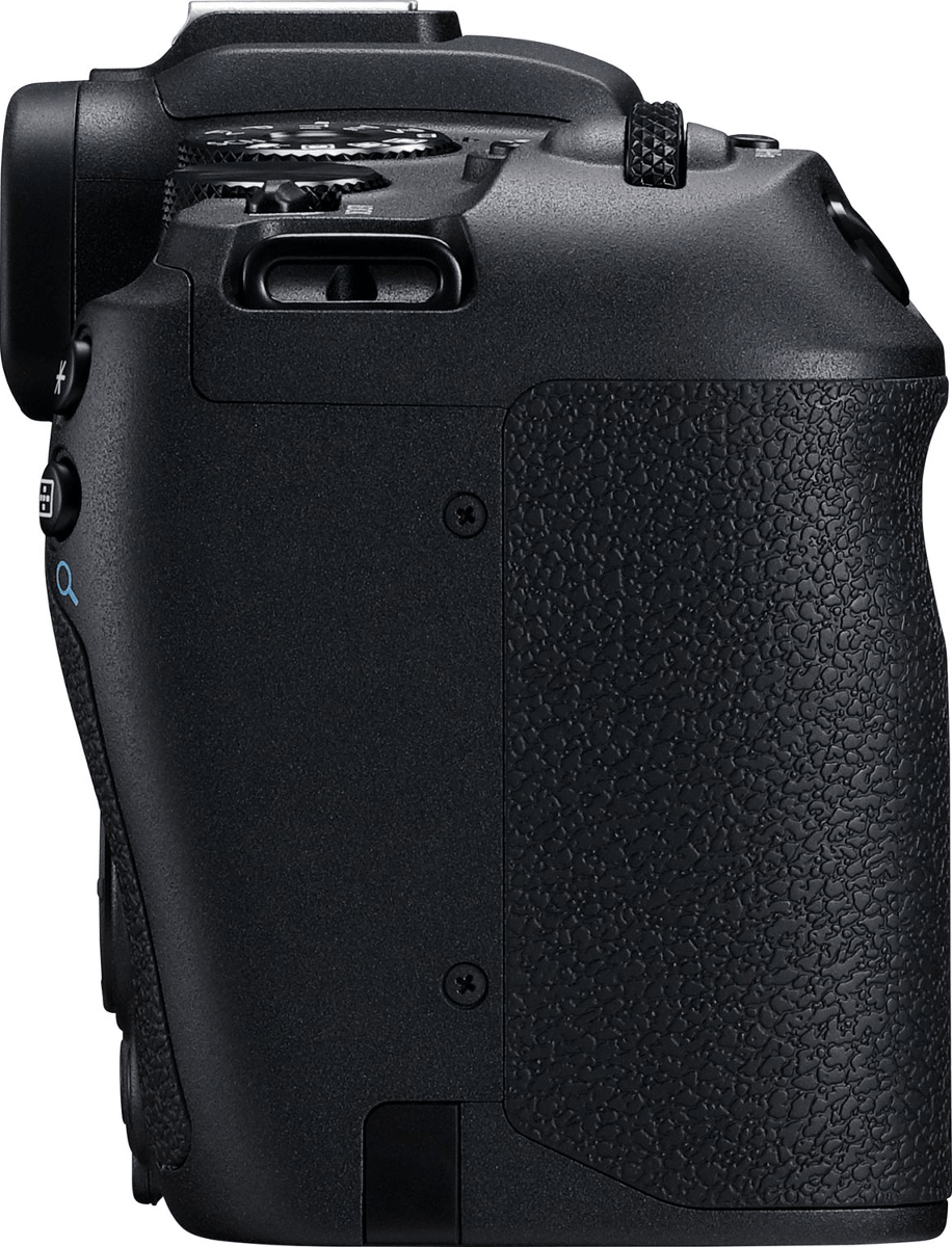 Una fotocamera nera.