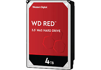 WESTERN DIGITAL WD Red NAS Hard Drive - Disco rigido (HDD, 4 TB, Argento/Nero)