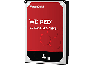 WESTERN DIGITAL WD Red NAS Hard Drive - Disque dur (HDD, 4 TB, Argent/Noir)