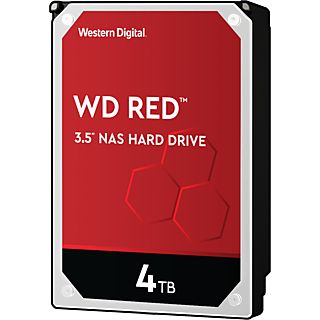 WESTERN DIGITAL WD Red NAS Hard Drive - Disco rigido (HDD, 4 TB, Argento/Nero)