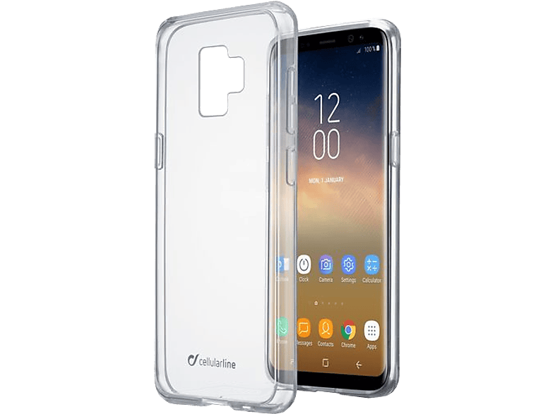 CELLULARLINE Cover Clear Duo Galaxy S9 Plus Transparant (CLEARDUOGALS9PLT)