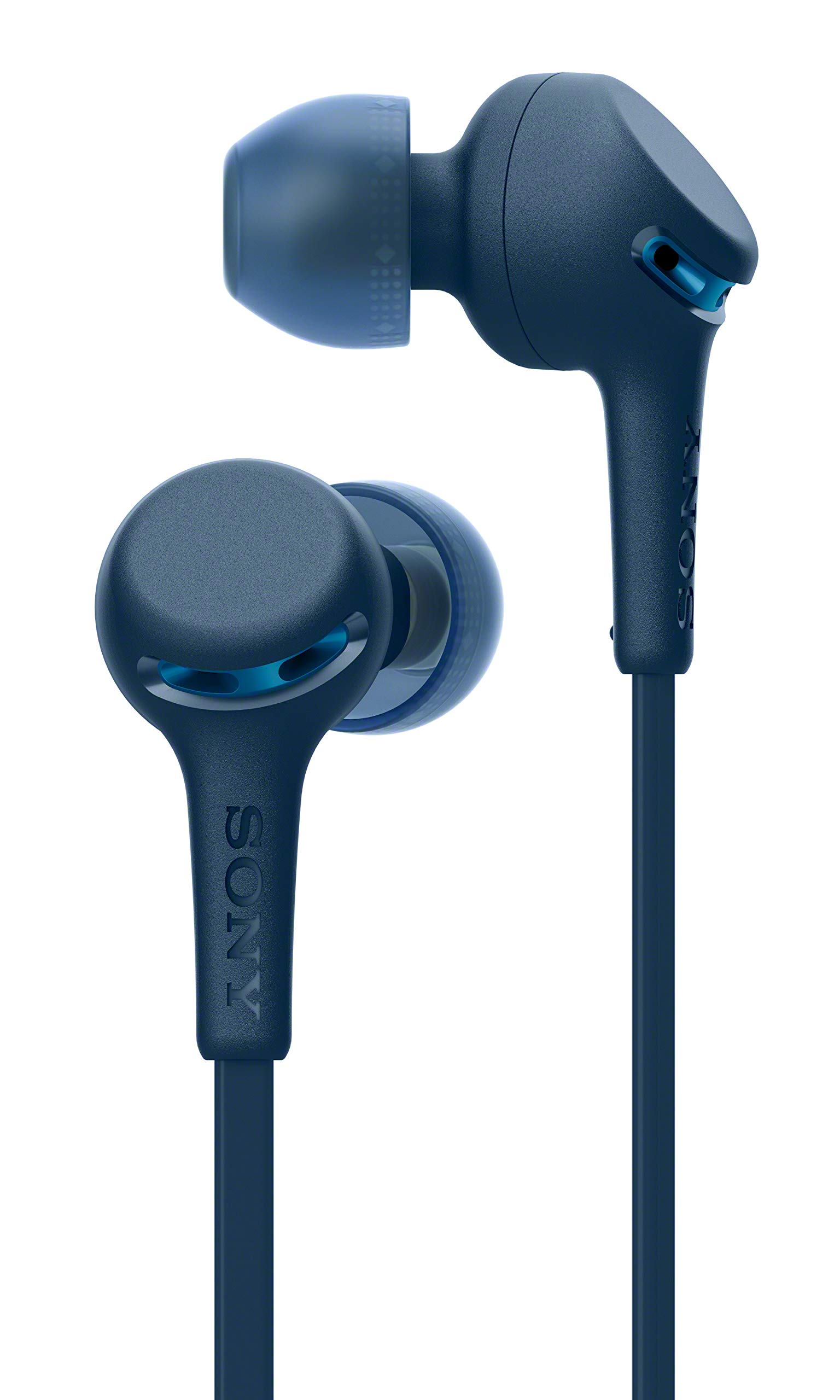 Auriculares inalámbricos - Sony WI-XB400, De botón, Bluetooth, Cancelación ruido, Autonomía 15h, Azul