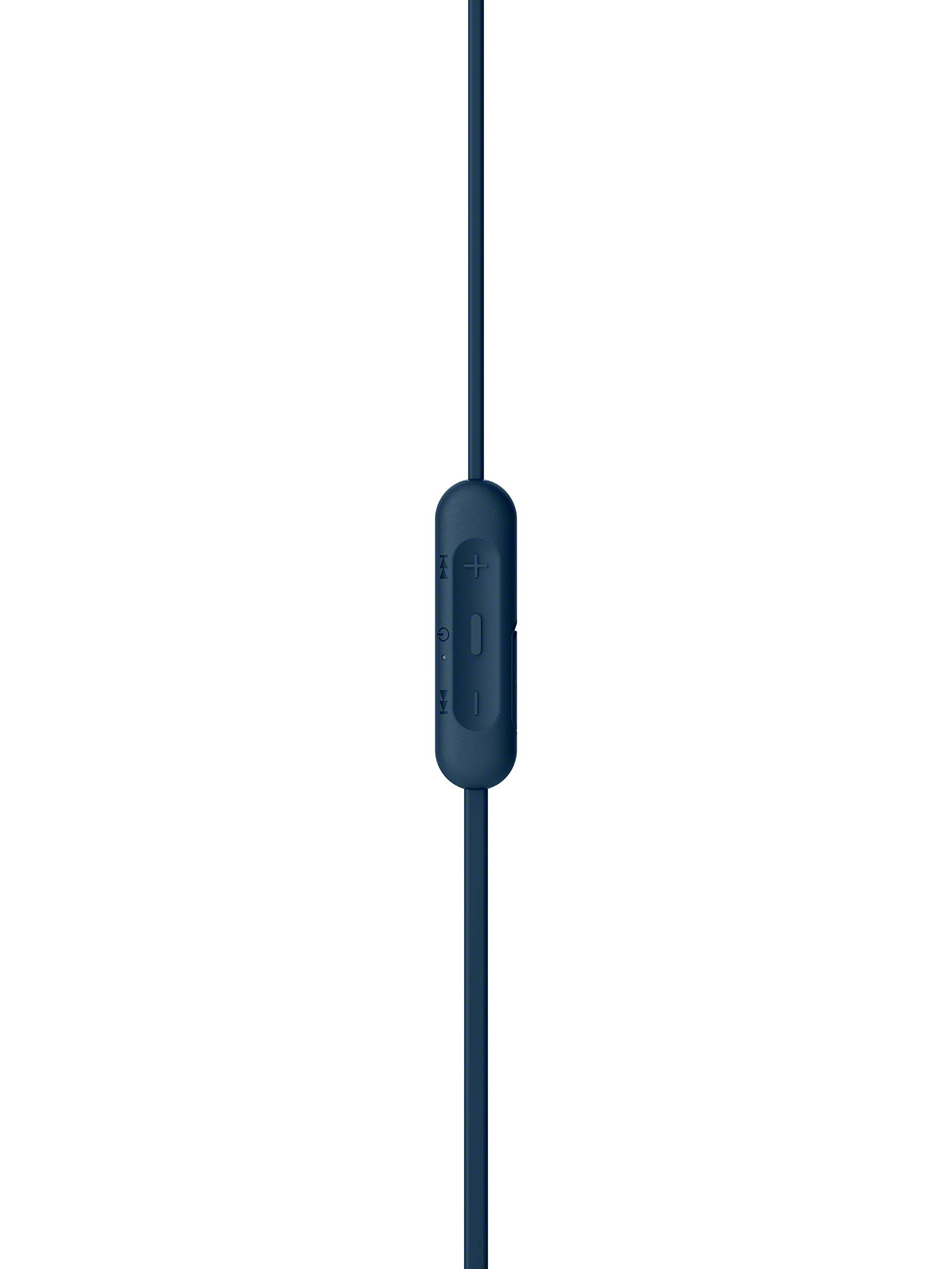 Auriculares inalámbricos - Sony WI-XB400, De botón, Bluetooth, Cancelación ruido, Autonomía 15h, Azul