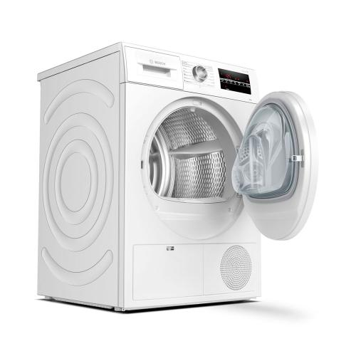 Secadora - Bosch WTG86260ES, 8 kg, Independiente, Blanco
