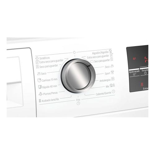Secadora - Bosch WTG86260ES, 8 kg, Independiente, Blanco
