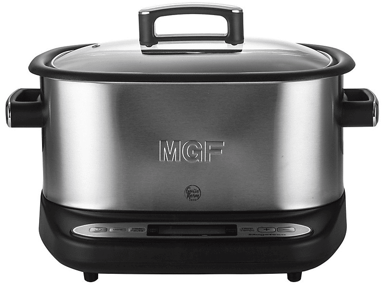 Robot de cocina  Cecotec Olla GM Modelo H Deluxe FRY, Multifunción, 1530  W, 6 L, Programable, Freidora de Aire, Báscula integrada, Negro y Plateado