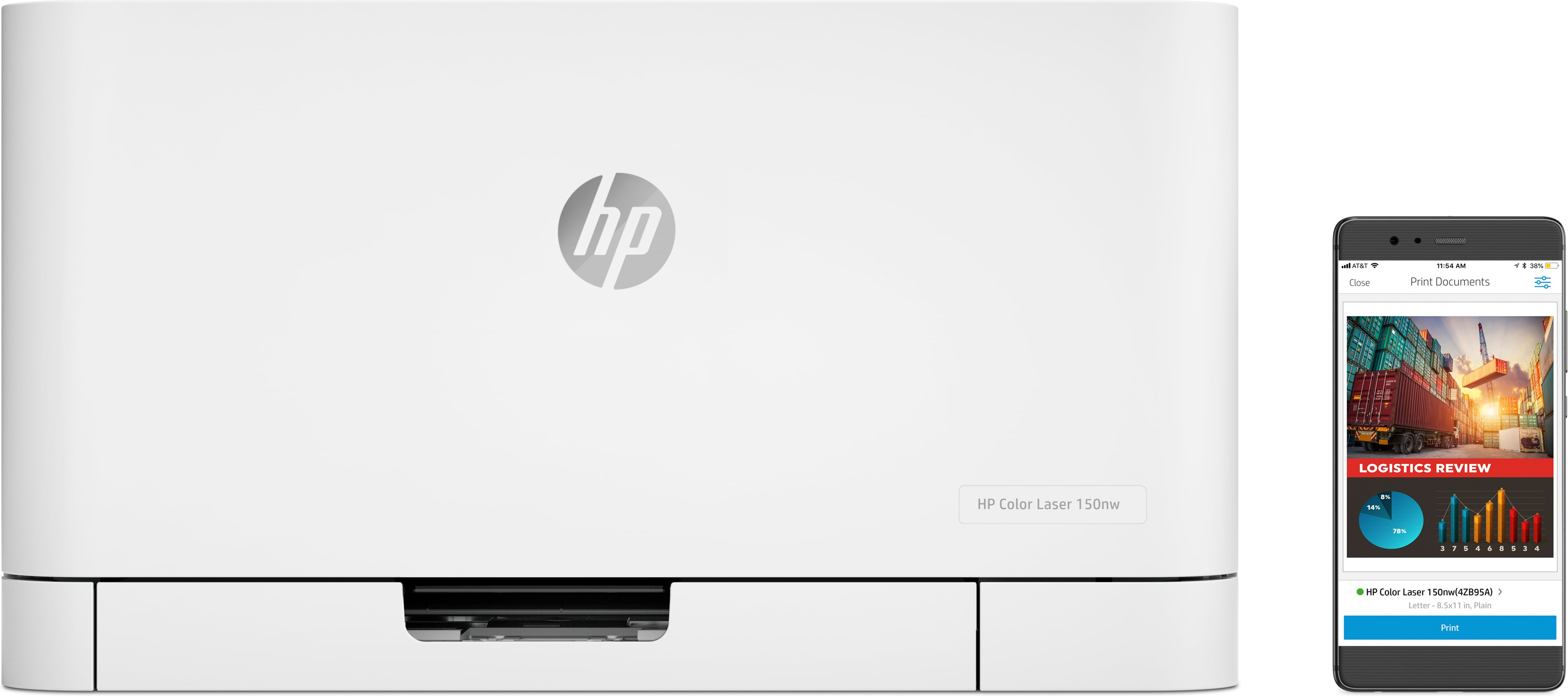 HP Color Laser 150nw kleurenlaserprinter